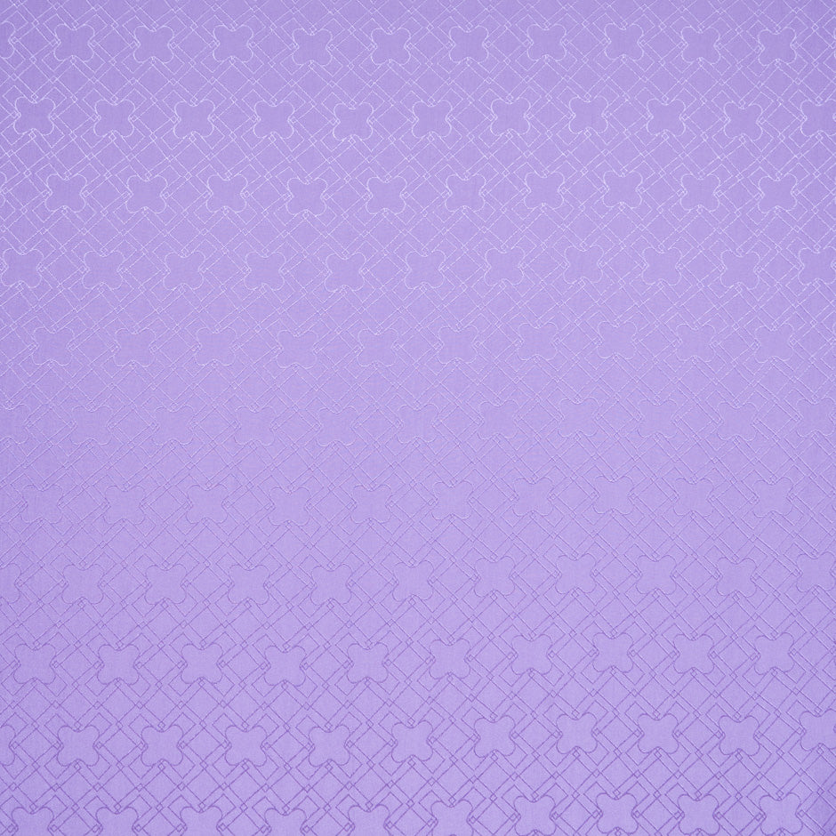 Lilac Geo Jacquard Pure Silk
