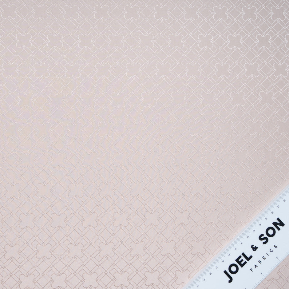Blush Geo Jacquard Pure Silk