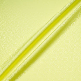 Lime Green Geo Jacquard Pure Silk