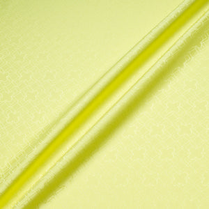 Lime Green Geo Jacquard Pure Silk