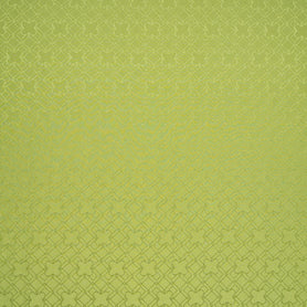 Olive Green Geo Jacquard Pure Silk
