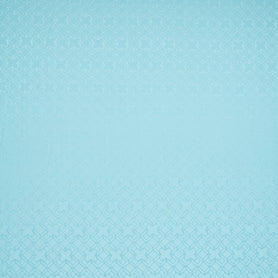 Turquoise Blue Geo Jacquard Pure Silk