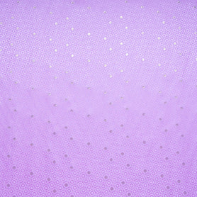 Metallic Jacquard Rich Lilac Geo Pure Silk