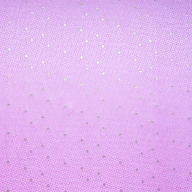 Metallic Jacquard Bubblegum Pink Geo Pure Silk