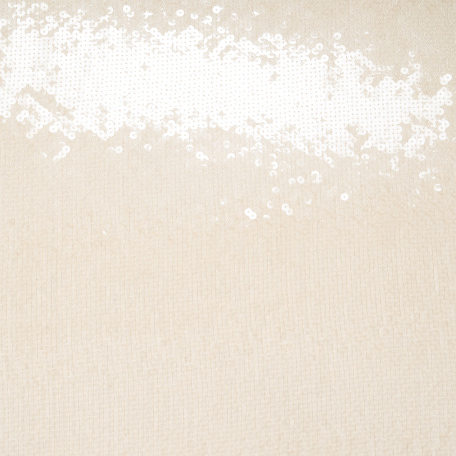 Pale Blush Sequinned Stretch  Tulle