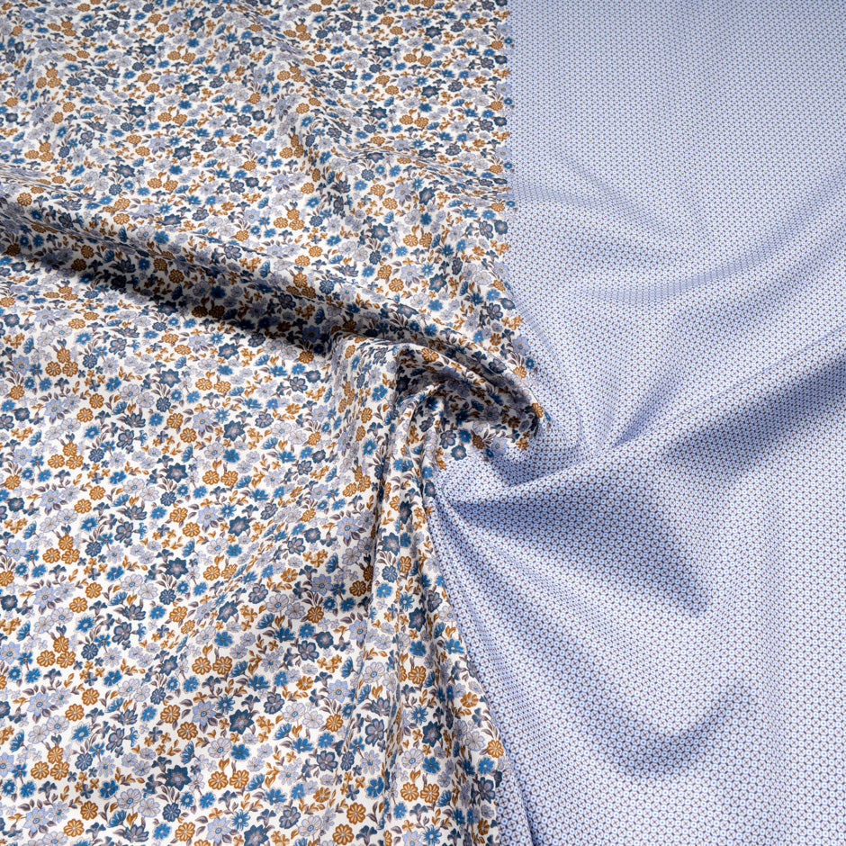 Floral & Geo Double Printed Superfine Cotton