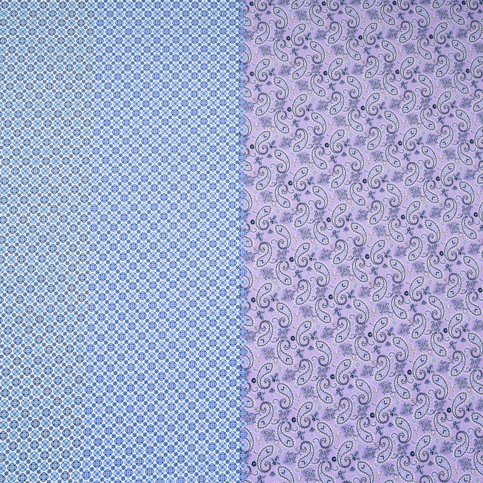 Paisley & Geometric Double Printed Superfine Cotton