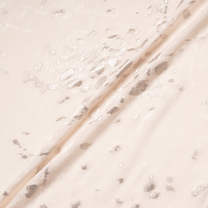 Metallic Jacquard Pale Blush Silk