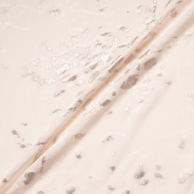 Metallic Jacquard Pale Blush Silk