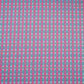 Multi-Coloured Geometric Printed Raso Cotton