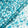 Teal Blue Floral Printed Embroidered Cotton