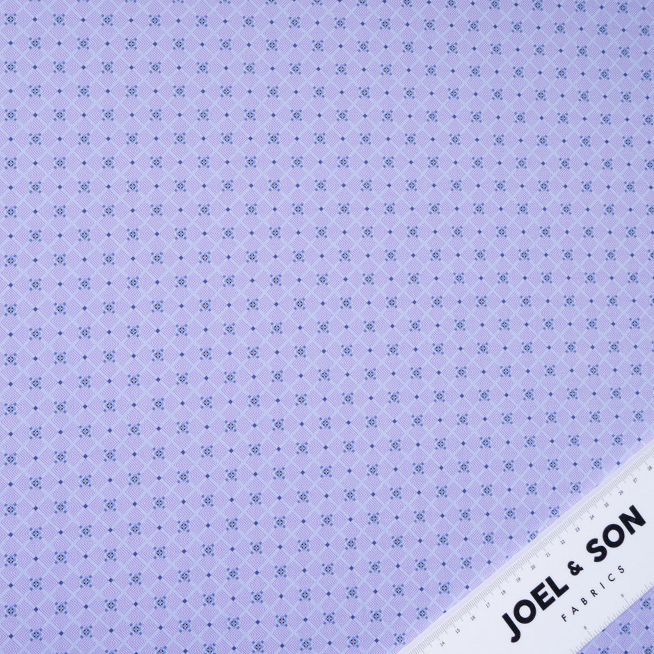 Geometric Printed Lavender Luxury Cotton