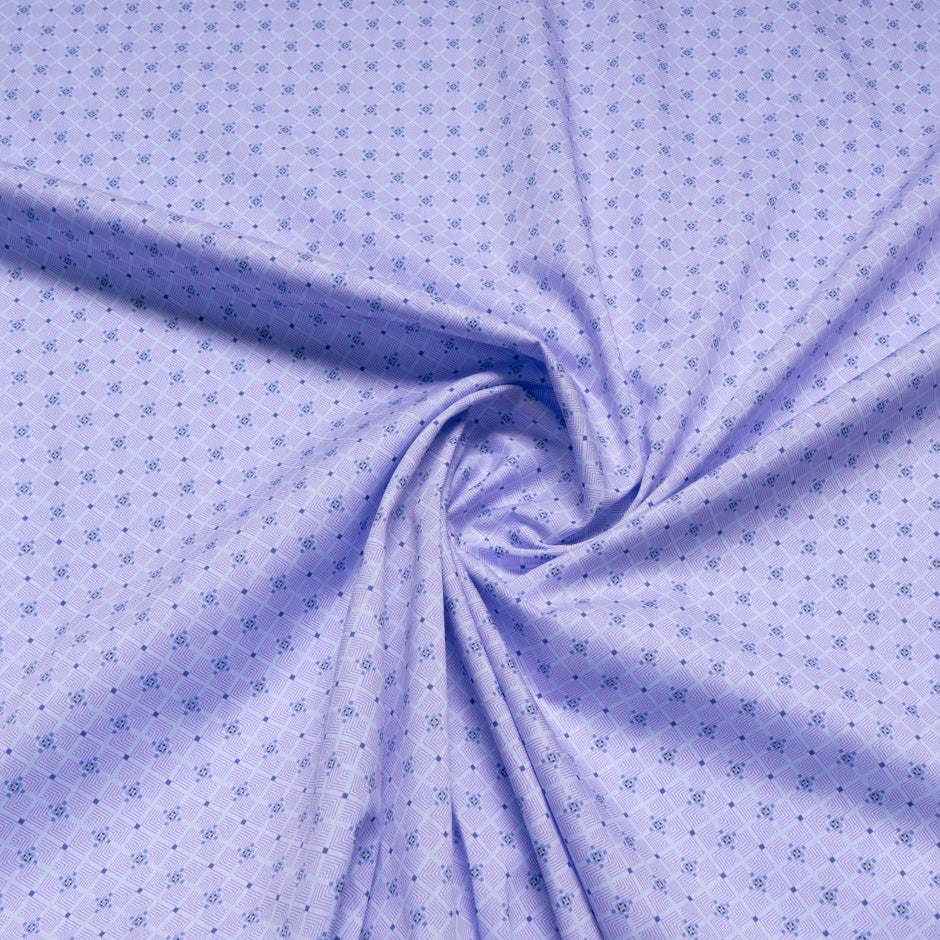 Geometric Printed Lavender Luxury Cotton