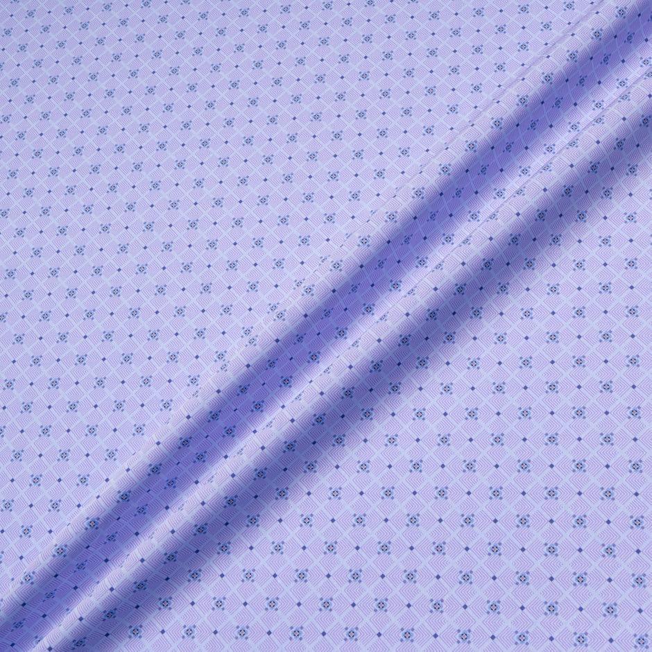 Geometric Printed Lavender Luxury Cotton