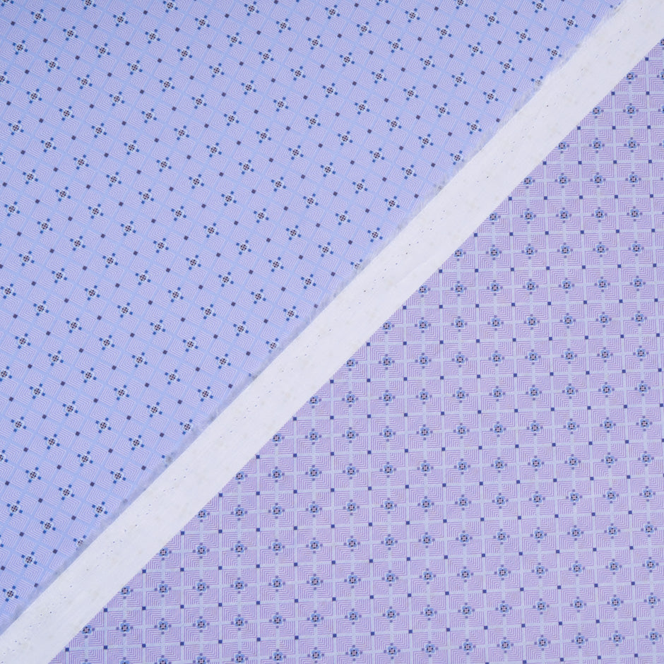Geometric Printed Lavender Luxury Cotton