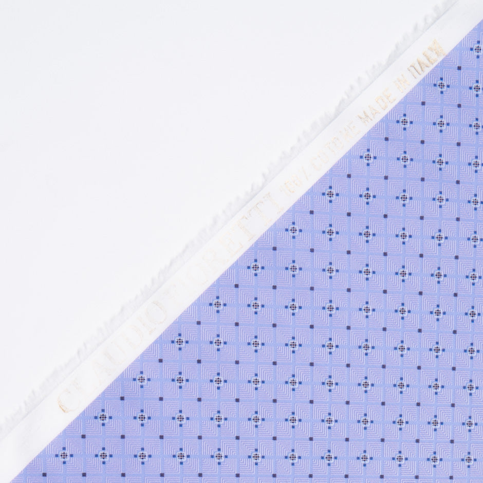 Geometric Printed Lavender Luxury Cotton