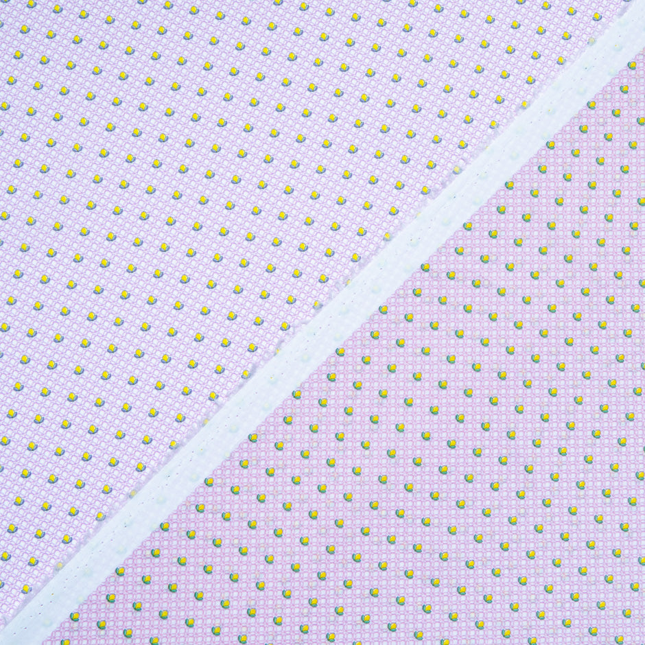 Geometric Printed Baby Pink Luxury Cotton