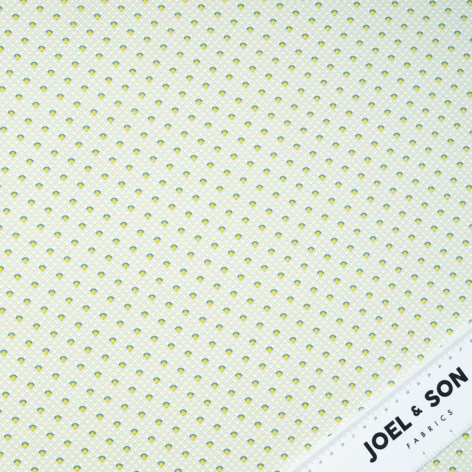 Geo Printed Lime & Apple Green Luxury Cotton