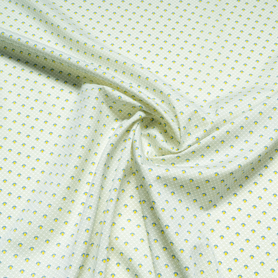 Geo Printed Lime & Apple Green Luxury Cotton