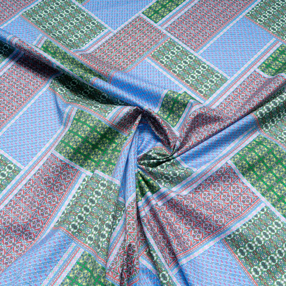 Geometric Patchwork Printed Dani Maki Pure Cotton
