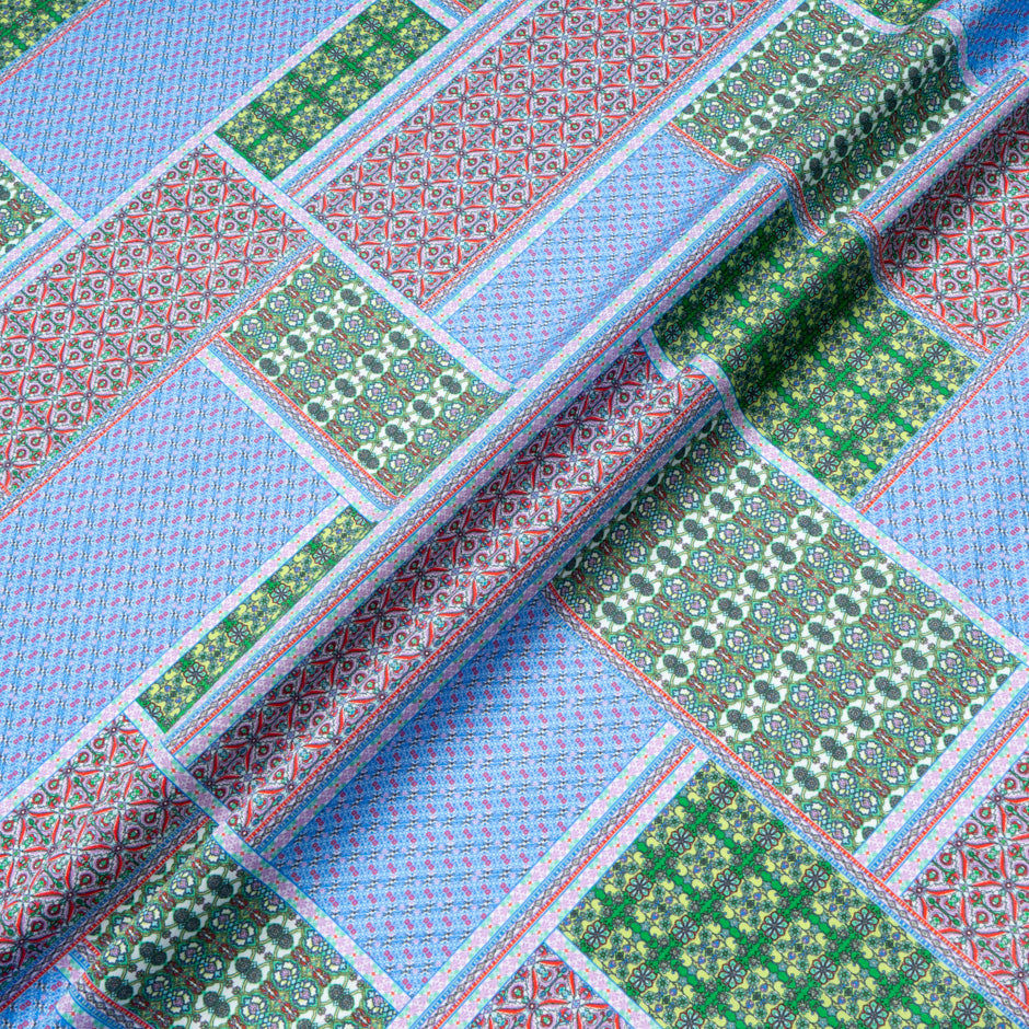 Geometric Patchwork Printed Dani Maki Pure Cotton