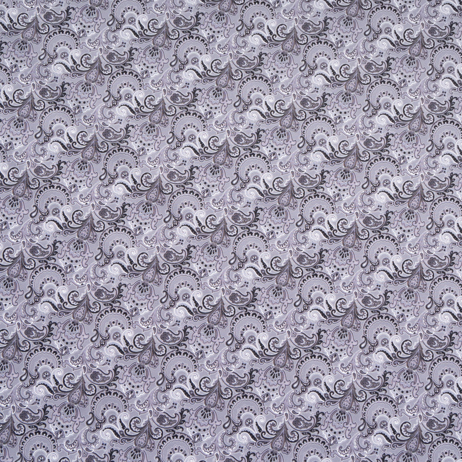 Grey Geo Double Printed Superfine Cotton