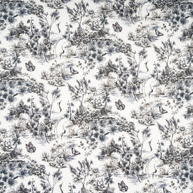 Monochrome Wild Life Printed Pure Cotton