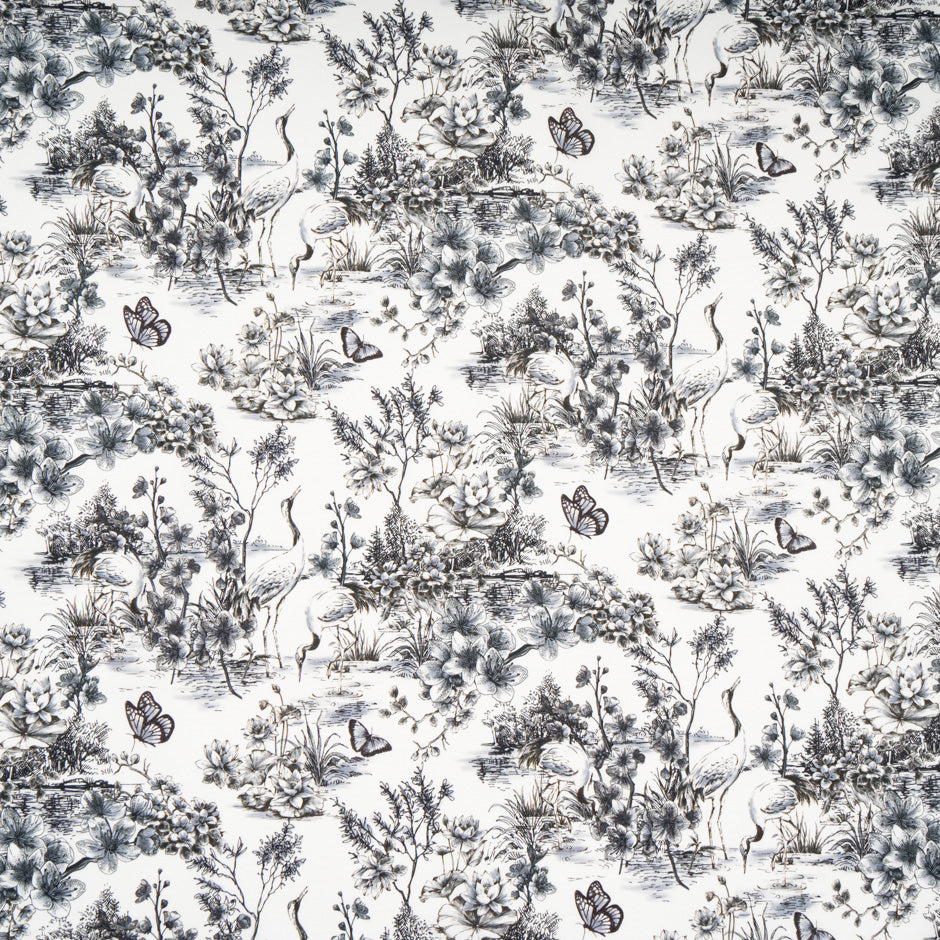 Monochrome Wild Life Printed Pure Cotton