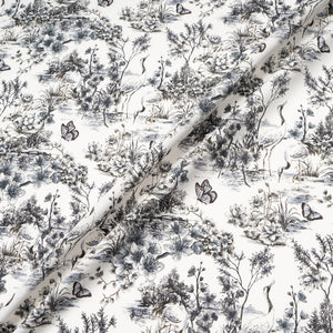 Monochrome Wild Life Printed Pure Cotton