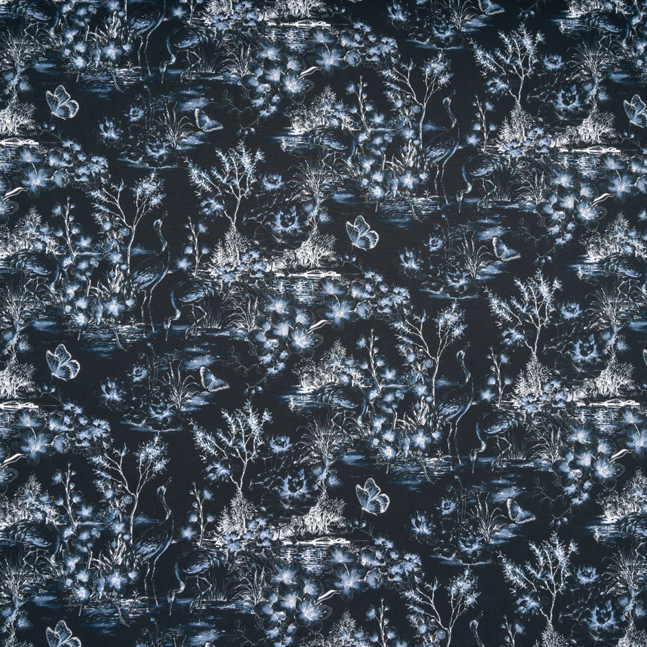 Midnight Wild Life Printed Pure Cotton