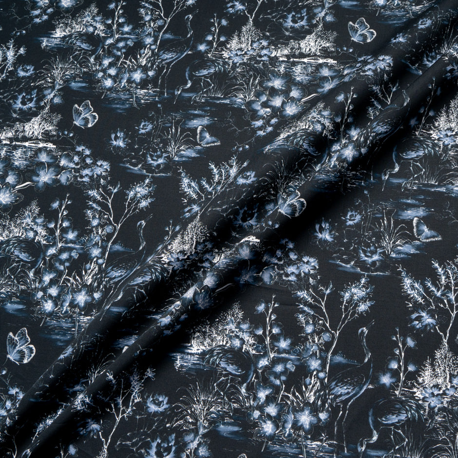 Midnight Wild Life Printed Pure Cotton