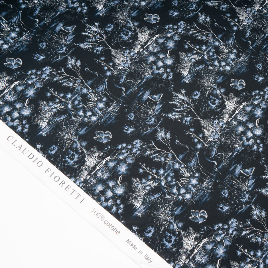 Midnight Wild Life Printed Pure Cotton