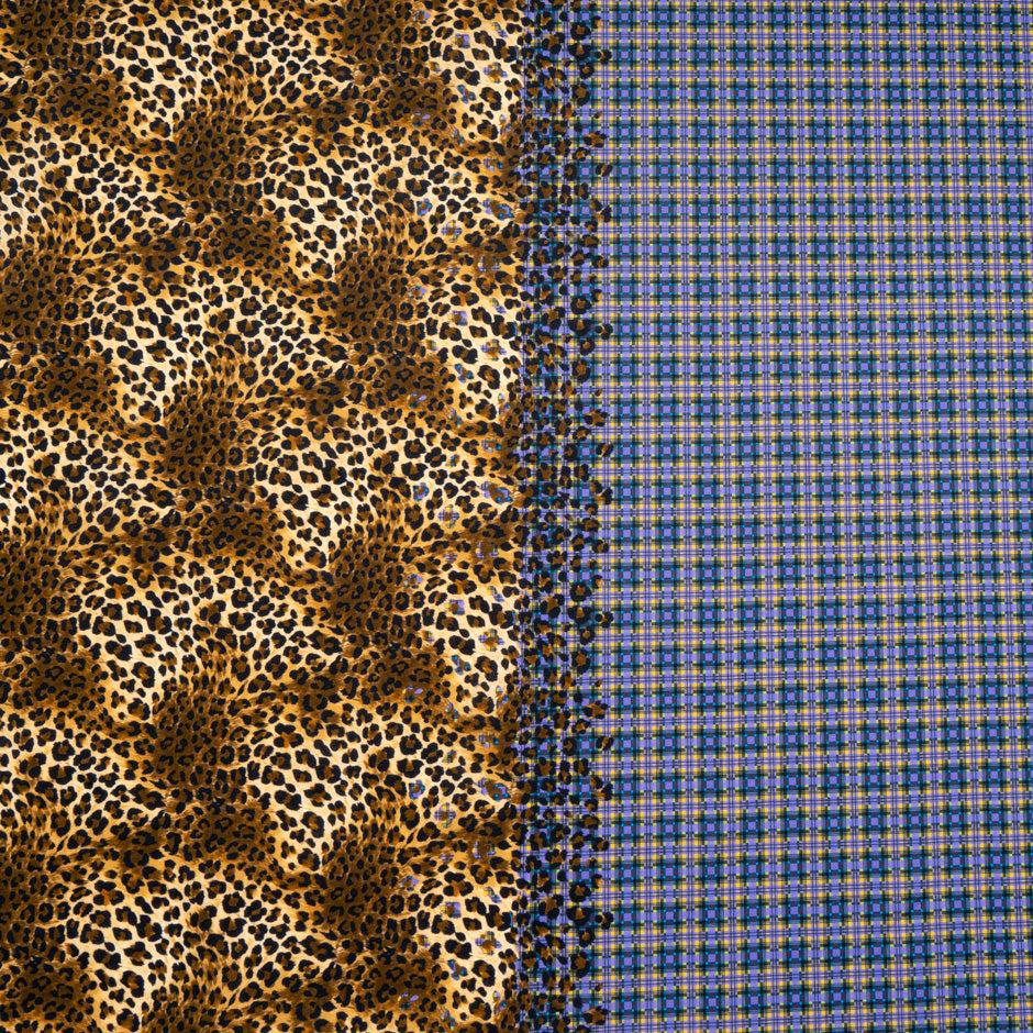 Check & Animal Double Printed Superfine Cotton