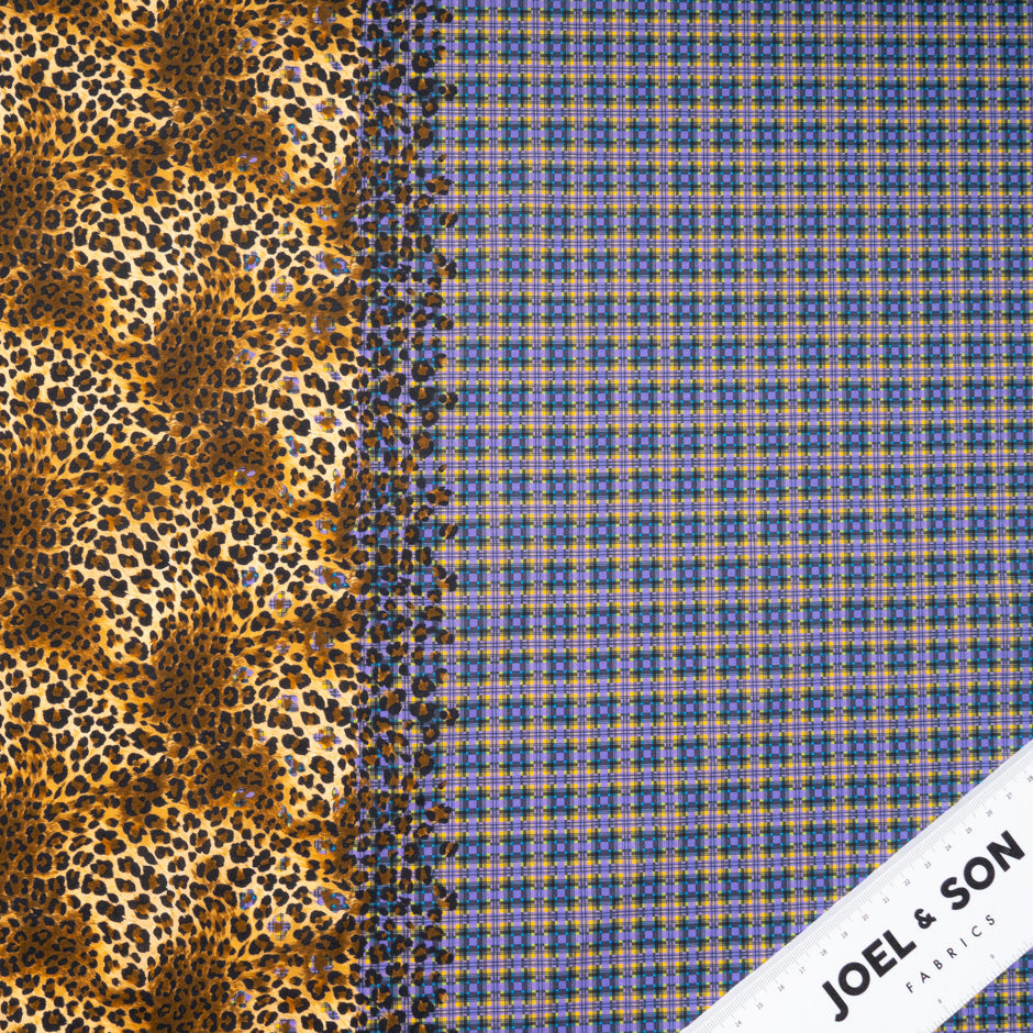Check & Animal Double Printed Superfine Cotton