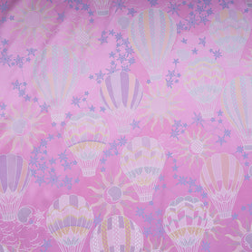 Candy Pink Vision Printed Pure Silk Twill