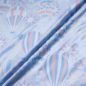 Sky Blue Vision Printed Pure Silk Twill