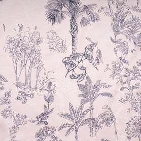 Jungle Vision Printed Pink Pure Silk Twill