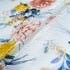 Multi Floral Printed Soft Blue Pleated Microfibre