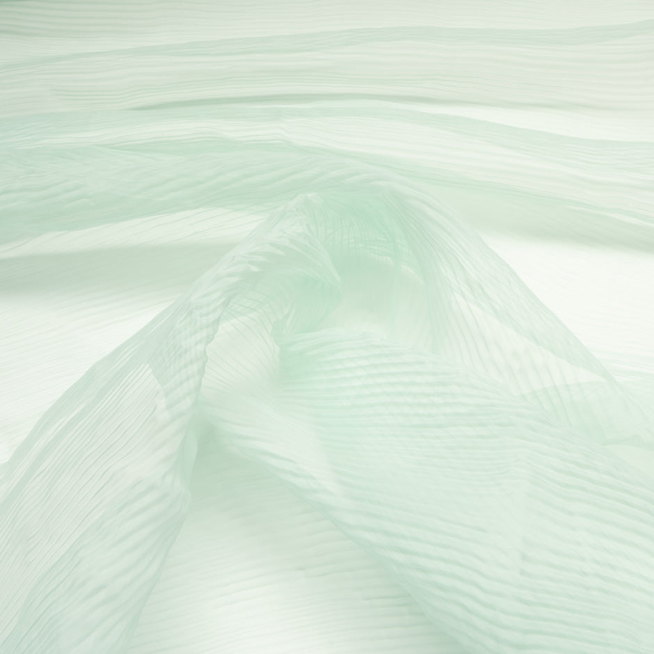 Soft Mint Green Pleated Tulle