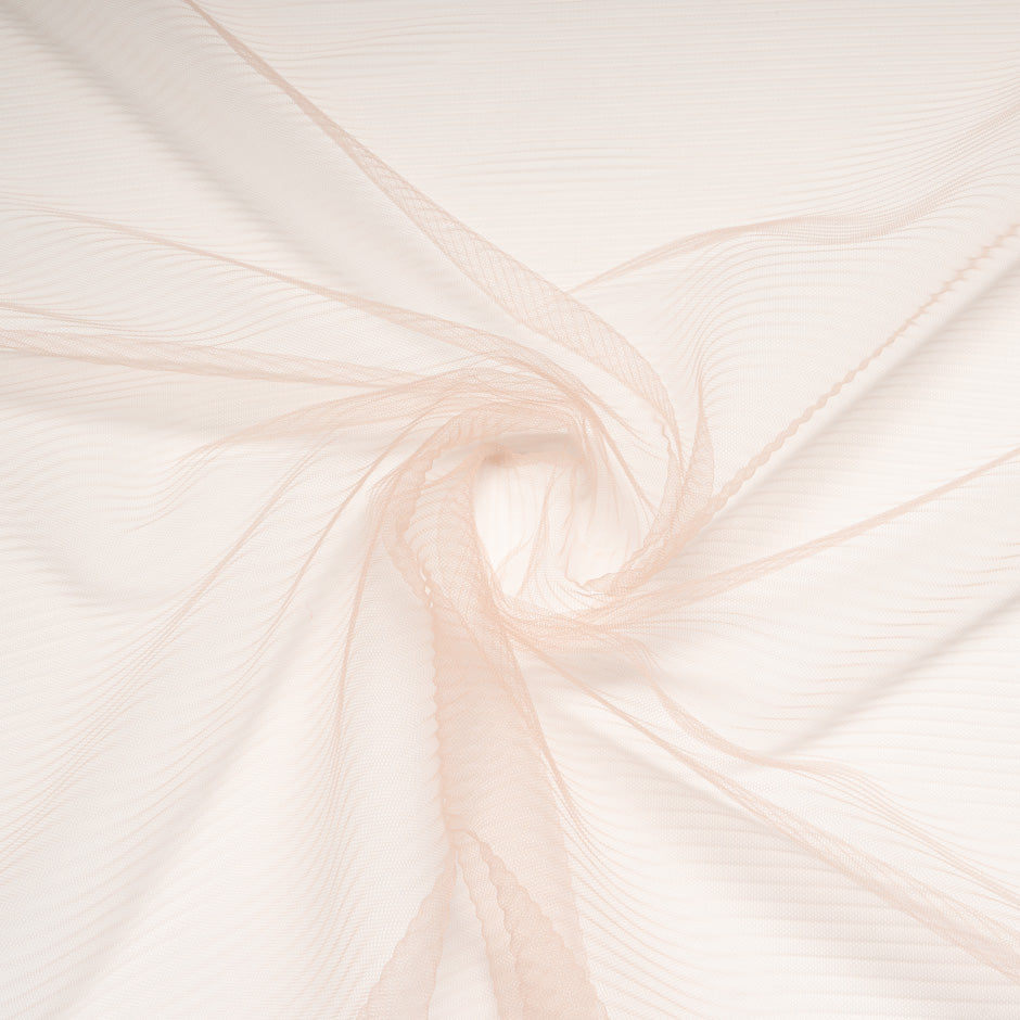 Soft Blush Pleated Tulle
