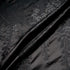 Black Metallic Leaf Jacquard Silk