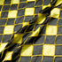 Yellow Check Embroidered Black Organza