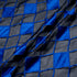 Royal Blue Check Embroidered Black Organza