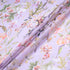 Wild Floral Printed Lilac Pure Silk Organza