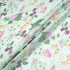 Wild Floral Printed Soft Mint Pure Silk Organza