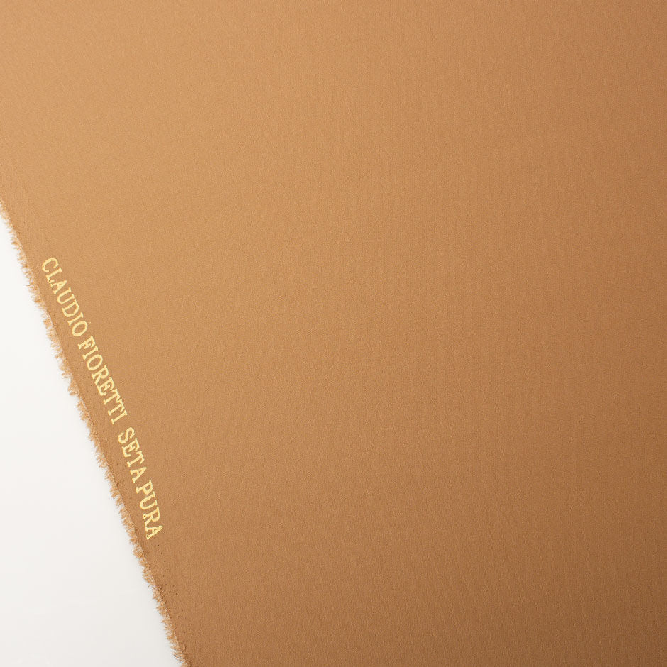 Dark Nude Pure Silk Moss Crêpe