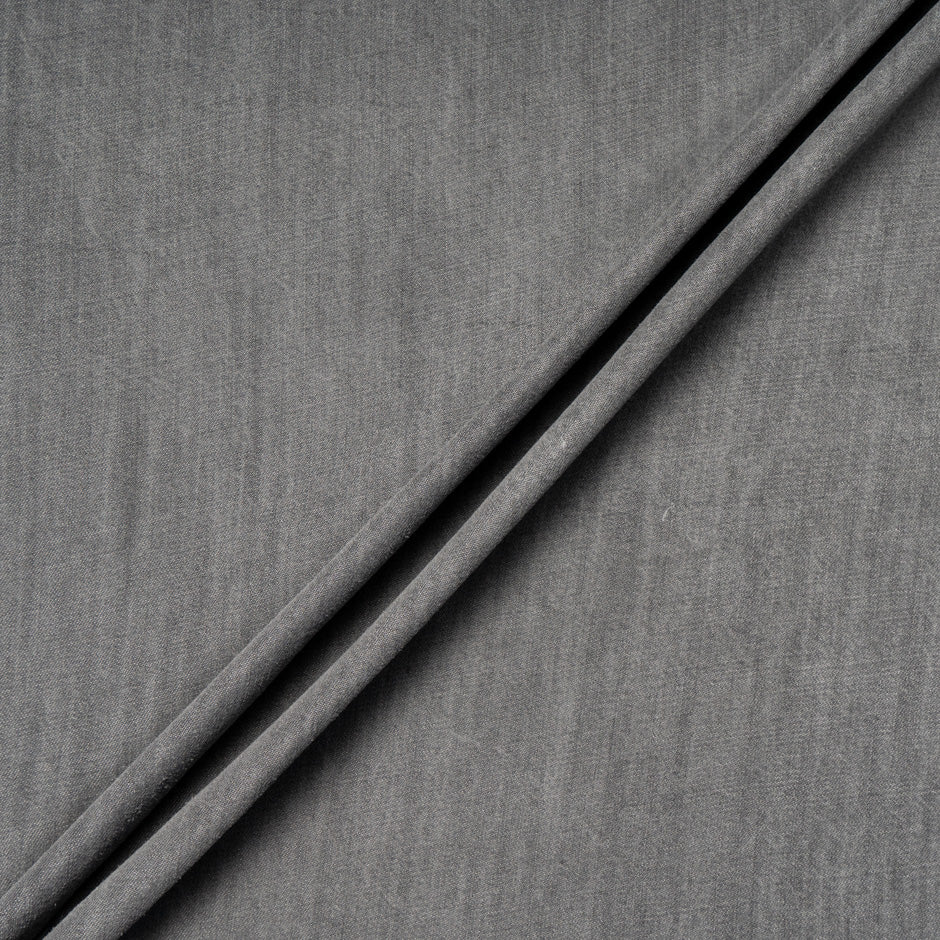 Plain Grey Washed Denim