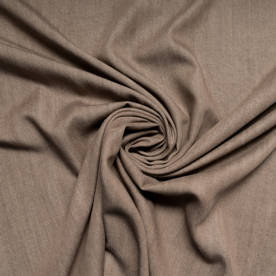 Plain Brown Washed Denim