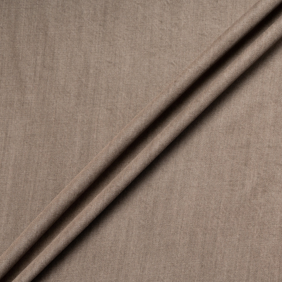 Plain Brown Washed Denim