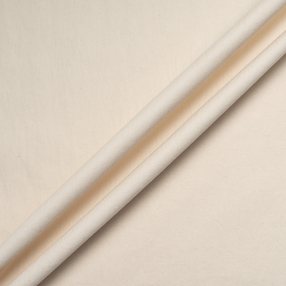 Plain Cream Pure Cotton Denim